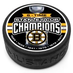 Mustang Puk Boston Bruins NHL Six-Time Stanely Cup Champions Puck