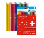 Caran D'ache Swisscolor akvarelové pastelky 18 barev, kartonová