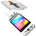 Spigen Glass tR EZ Fit ochranné sklo pro Nintendo Switch OLED 2 ks (AGL03829)