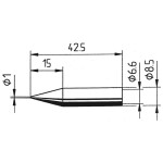 Weller RTP 020 G MS pájecí hrot uložení pájecího hrotu, gull wings Velikost hrotů 2 mm Délka hrotů 15.9 mm Obsah 1 ks