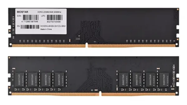 Biostar DO32NU4N08 / Paměťový modul / 8 GB DDR4 / 3200 MHz / CL16 / UDIMM / Heatsink (DO32NU4N08)