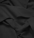 Černý dámský minimalistický kabát (747ART) odcienie czerni ONE SIZE