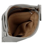 Trendy dámská koženková crossbody kabelka Lima, šedá