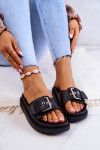 Classic Slippers With Buckle Big Star JJ274A307 Black