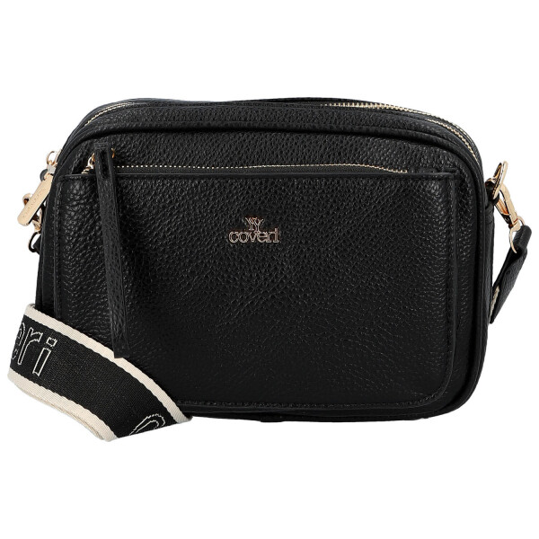 Stylová dámská koženková crossbody kabelka Aliana, černá
