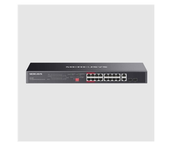 MERCUSYS switch MS120GP (16xGbE,14xPoE+,2xGbE/SFPcombo,192W) EDF_324494