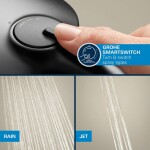 GROHE - Vitalio Start Sprchový set s termostatem pod omítku, průměr 25 cm, 2 proudy, matná černá 348832430