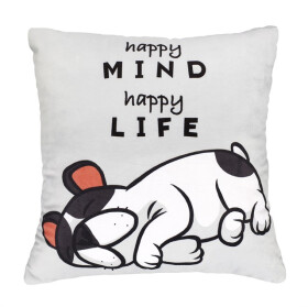 Plyšový polštář - Happy Mind