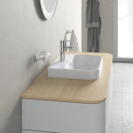 DURAVIT - Happy D.2 Plus Umyvadlo na desku, 500x400 mm, s přepadem, s otvorem pro baterii, bílá 2360500000