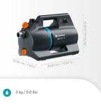 Aku povrchové čerpadlo Gardena 3000 Silent 18V P4A solo 14610-55