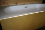 BESCO - Vana AVITA A-LINE Glam01 zlatá - 160 x 75 - levé provedení - Barva - Zlatá, Barva sifonu - Zlatá, Rozměr vany - 160 × 75 Způsob provedení - Levé VANAVITAL16LZZ