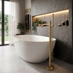 REA - Volně stojící baterie Venti Brush Gold REA-B9765