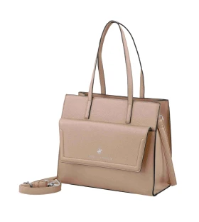 Kabelka Beverly Hills Polo Club BH-4200-28 béžová 10,85 L