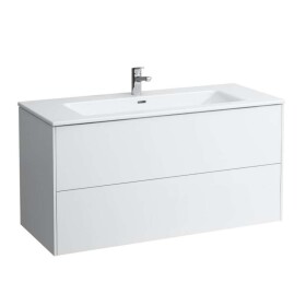 Laufen - Pro S Skříňka s umyvadlem, 120x61x50 cm, 2 zásuvky, matná bílá H8649632601041