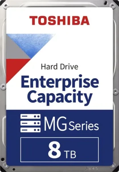 Toshiba Enterprise Capacity MG10 8TB 512e / HDD / 3.5" / SATA 6Gbits / 512MB cache / CMR / 7 200 rpm / Interní / 5y (MG10ADA800E)