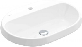 VILLEROY & BOCH - Architectura Umyvadlo zápustné, 60x45 cm, bez přepadu, otvor pro baterii, alpská bílá 5A666101