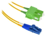 XtendLan FO patch LC-SC/APC 0,5m / Optický patch kabel / 9/125 duplex / G.657.A1 ultraflexibilní / LS0H (FOP-LCSCA-D-0.5-9-A1)