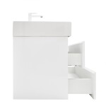 Koupelnová skříňka s umyvadlem SAT B-Way 119x50x45 cm bílá lesk BWAY2120WU2BB BWAY2120WU2BB