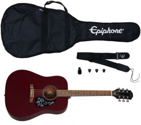 Epiphone Starling Acoustic Guitar Player Pack - Wine Red