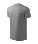 Classic tričko unisex tmavě šedý melír M