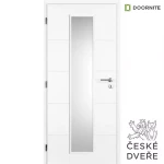 Interiérové dveře Quatro Linea Sklo Bílé 90L