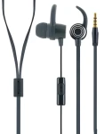 Schwaiger sluchátka do uší černá / Sluchátka do uší / s mikrofonem / 3,5 mm jack / 1,2 m (KH470S513)
