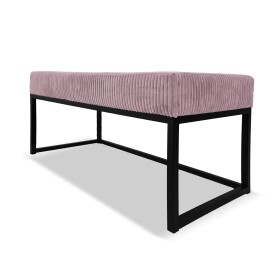 FRONTI Lavička KAYA 80x38 - růžová - manšestr - LINCOLN 61