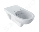 GEBERIT - Selnova Comfort Závěsné WC, bezbariérové, Rimfree, bílá 501.046.00.7