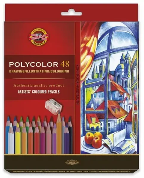 KOH-I-NOOR Umělecké pastelky šestihranné Polycolor 3836 - 48 ks (3836)