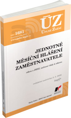 ÚZ 1681 Jednotné měsíční hlášení zaměstnavatele