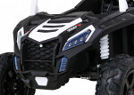 Mamido Dětské elektrické autíčko Buggy UTV Strong 24V nafukovací kola bílé