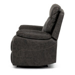TV a relaxační křeslo s elektrickým ovládáním, potah coffee látka v dekoru vintage, 1 motor 240V