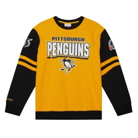 Mitchell & Ness Pánská mikina Pittsburgh Penguins NHL All Over Crew Fleece Velikost: S