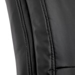 Kancelářské křeslo, černá ekokůže, taštičkové pružiny, kovový kříž, kolečka na tvrdé podlahy