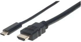 Manhattan 152235 černá / Kabel USB-C na HDMI / 1 m / 4K 30Hz (152235)
