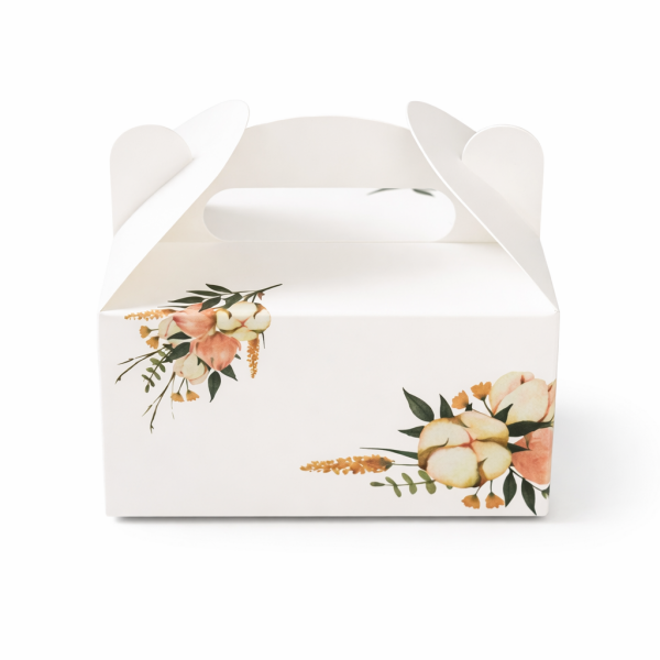 Výslužková krabice s rukojetí Pink 13x9x7cm