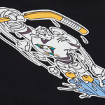 Mitchell & Ness Pánská mikina Anaheim Ducks NHL Playmaker Fleece Hoodie Vintage Logo Velikost: L