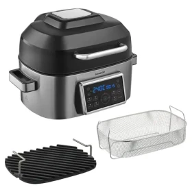 SENCOR SBG 8900SS stříbrná / Multifunkční horkovzdušný gril / 1660W / 6L (8590669337774)