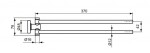 IDEAL STANDARD - IOM Držák ručníků, otočný, délka 37 cm, kartáčované zlato A9131A2
