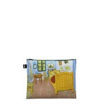 Taštičky na zip 3 ks LOQI VAN GOGH MUSEUM The Bedroom, Sunflowers, Almond Blossom