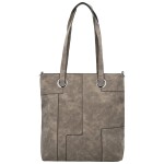 Trendy dámská koženková kabelka na rameno Gladys, khaki