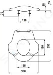 Laufen - Florakids Ergonomické WC sedátko bez poklopu, bílá H8910323000001