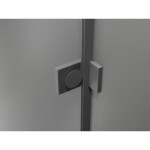 MEXEN/S - Lunar L Duo sprchový kout dveře křídlové 120 x 115, transparent, grafit metal 834L-120L-115P-95-00