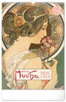 Kalendář 2025 nástěnný: Alfons Mucha, 33 46 cm