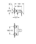 GROHE - Swift Sprchová baterie, chrom 24333001