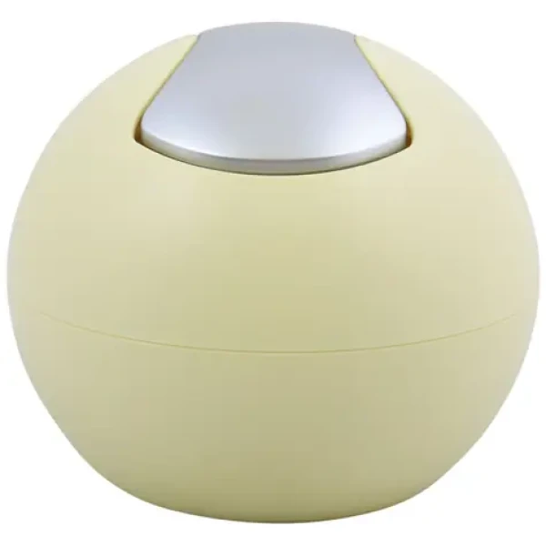 Spirella BOWL MATT mini výklopný odpadkový koš 1 L matný žlutý / plast (7610583203731)