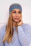 Fleecová čepice Krystyna K207 fuchsiová+modrá UNI