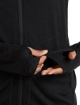 Dámská merino mikina ICEBREAKER Wmns 150 MerinoFine Ace LS Zip Hoodie, Black velikost: L