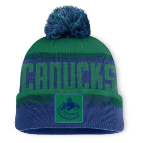 Fanatics Pánská zimní čepice Vancouver Canucks NHL Thrive Cuffed Pom Beanie