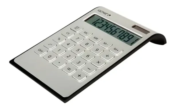 Genie DD 400 stříbrná / Stolní kalkulačka / 10 míst / Solární a bateriové napájení (12353)